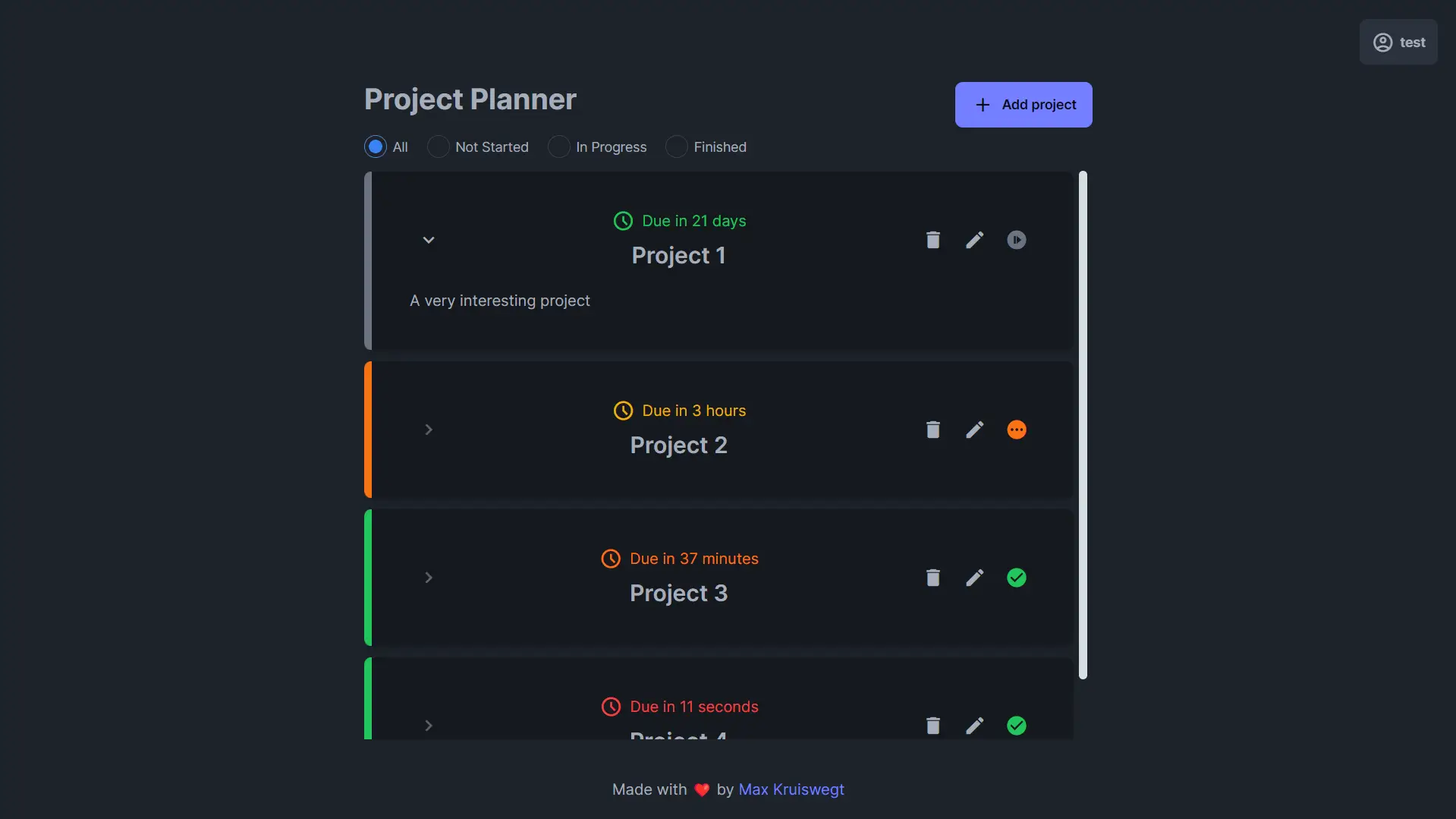 Project Planner